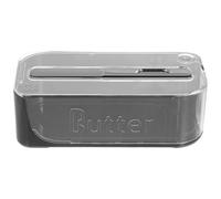 BATHVEVE Caja de Recipiente Elegante Negra con Tapa Sellada de Abs Que Previene el Deterioro del para Uso Doméstico