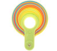 BATHVEVE Calibre de Medición de Diámetro de Frutas de Plástico Anillos Medidores para Cítricos y Frutas Medianas 30-90 MM Herramienta Práctica para Clasificación y Color Aleatorio