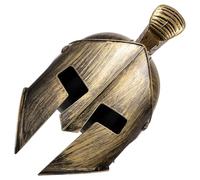 BATHVEVE Casco de Soldado para Cosplay Tocado de Soldado la Roma de Plástico Color Café, Forro Cómodo, Fácil de Llevar, para Cosplay y Fiestas Temáticas, Diseño Inspirado en Dios