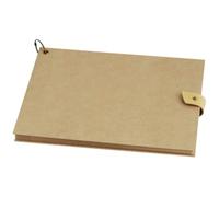 BATHVEVE Cuaderno de Kraft Portátil Color Caqui, Papel Resistente que No se Deforma, Adecuado para Escritura Creativa y Recordatorios Diarios