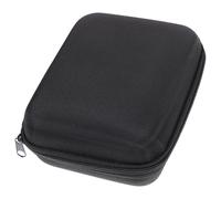 BATHVEVE Estuche Portátil de Almacenamiento Eva Negro Cremallera, Organizador para Cables USB y Cargadores, Contenedor Resistente para Accesorios Electrónicos y Disco Duro, Adecuado