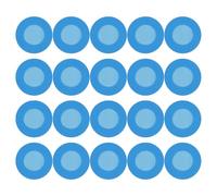 BATHVEVE Fundas Protectoras de Silicona y Resistente a Roturas 20 para Cabeza de Estetoscopio Azul, Accesorios para Estetoscopio Transmisión de