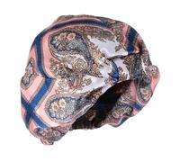 BATHVEVE Gorro De Dormir De Doble Turbante De Seda Para Mujer Gorro Anticaída Cuidado Del Cabello Para