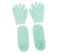 BATHVEVE Guantes Hidratantes de Gel y Calcetines Acondicionadores 2 Unidades Talla Única Cuidado Intensivo Piel Seca para Spa Nocturno y Terapia Reparadora Estilo Aleatorio