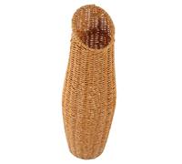 BATHVEVE Jarrón de Piso de Imitación Ratán Elegante y Simple para Decoración de Hogar y Oficina Florero Decorativo para Flores Artificiales y Adorno para Arreglos