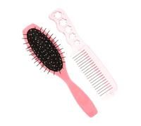BATHVEVE Juego de 2 Piezas de Cepillos para Cabello Diseño Root-friendly y Desenredante, Material Plástico y Acero, Adecuado para Peinar Pelucas y Cabello Rizado