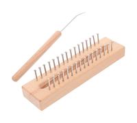 BATHVEVE Kit para Tejer Bufandas DIY Telar de Madera Maciza, Gancho de Crochet Fácil de Usar para Desarrollar Habilidad Manual en 1 Set