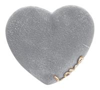 BATHVEVE Lápida Conmemorativa para Perros en Forma de Corazón Resina Color Roca sin Grabado para Jardín y Exteriores Marcador de Entierro de Mascotas Soporte para Foto Memorial para