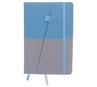 BATHVEVE Libro de Contraseñas Portátil con Etiquetas Alfabéticas Cuaderno para Direcciones Web Gestión de Claves Azul y Gris Cuaderno Organizador de Internet