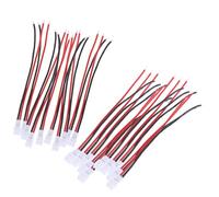 BATHVEVE Línea de Conexión de Batería 20 Piezas Conectores Macho y Hembra Ph2.0 Alambre de Silicona Ultra Flexible y Barcos y Aeronaves RC