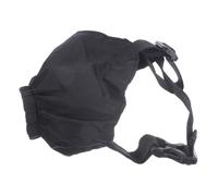 BATHVEVE Máscara Antifaz para Ojos de Mascotas Negra Tamaño L, Ajustable Hebilla, Diseño Elástico para Exteriores y Reducción de Mareos en Perros, Parche Práctico para Aliviar Ansiedad