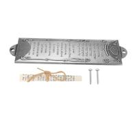 BATHVEVE Mezuzá de de Metal con Decoración Religiosa para Puerta Estuche para Mezuzá Letras Hebreas Instalación Protección Cultural