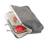 BATHVEVE Monedero Pequeño Cierre de para Mujer, Cartera de Mano Vintage para Uso Diario y Organización de Elementos Esenciales