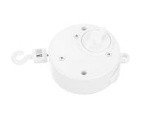 BATHVEVE Móvil de Cuna para Niño con Motor de Cuerda, Caja de Música, Campana Giratoria, Aleación de Zinc y Abs, Color Claro, Estimulación Multisensorial, Compacto para Guardería y Viajes