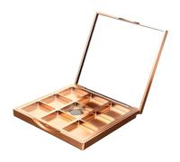 BATHVEVE Paleta De Maquillaje Purpurina Vacía 1 Unidad 9 Compartimentos Diy Para Sombras De Ojos Mujeres Uso Diario Portátil Diseño Compacto
