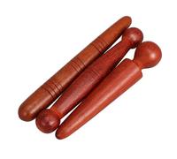 BATHVEVE Palitos de Madera para Masaje de Pies 3piezas Forma Tradicional y Relajante que Cubren Puntos de Acupuntura para Usar mientras Escuchas Música Varios estilos