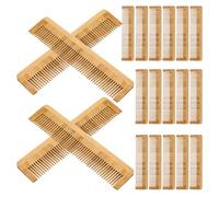 BATHVEVE Peine de Madera Natural para y Bigote, Paquete de 12 Piezas, Portátil y Sostenible, Adecuado para Uso en Habitaciones de Huéspedes y Alojamientos Públicos