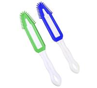 BATHVEVE Peines de Silicona para Limpieza Diseño Ergonómico Color Aleatorio 2piezas Cepillo para Perros Enredos y Caspa Herramienta de Aseo para