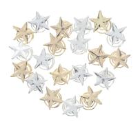 BATHVEVE Pinzas Cabello en Espiral Estrellas Doradas y Plateadas, 20 Unidades (10 Doradas 10 Plateadas), Accesorio para Novia y Fiestas, Pasadores Espiral para Mujer y Niñas