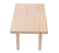 BATHVEVE Plataforma de Madera Beige para Hámsteres Pequeños, Aumenta el Espacio de Actividad y Separa Áreas, Accesorio para Jaulas de Hámster en Parque de Actividades