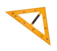 BATHVEVE Regla y Almacenamiento Conveniente Magnética Amarillo de Plástico Triangular con Mango Desmontable para Enseñanza en Lecciones Educativas