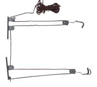 BATHVEVE Soporte de Techo para Bicicletas Resistente y Ligero, Elevador Colgante Negro para Almacenamiento en Garaje y Hogar, Portabicicletas Multifuncional Gancho para Color Aleatorio