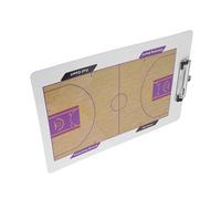 BATHVEVE Tablero de Estrategia de Baloncesto de Doble Cara Borrado en Seco, Portapapeles de PVC Brillante y Diseño para Entrenador, Tablero Táctico sin Imán para Entrenamiento y