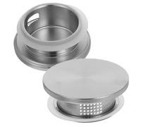 BATHVEVE Tapa de Jarra Agua Cristal de Acero Inoxidable Diseño de Agujeros para Filtrar Hojas de Té y Jugos, Resistente Rebabas, Adecuado para Bebidas Frías