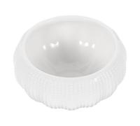 BATHVEVE Tazón de cerámica para aperitivos tazones de caviar de erizo de mar pequeño cuenco para postres y gastronomía molecular para fiesta blanco 3.14X3.14X1.65In