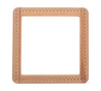 BATHVEVE Telar de Madera Cuadrado para Tejer Sombreros y Bufandas, Herramienta Manual para Principiantes y Expertos Diseño Creativo y Acero Inoxidable, 20x20 Cm