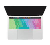 Batianda francés AZERTY Cubierta del Teclado/Keyboard Cover para Nuevo MacBook Pro 13 15 Touch Bar 2016 2017 (A1706/A1707),Multicolor