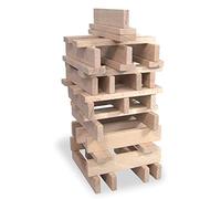 Batibloc Classic 100 Tablillas de Construcción de Madera Niños desde 2 Años | Juego de construcción evolutivo | piezas apilables y duraderas | estimula creatividad y motricidad fina | regalo lúdico hoy