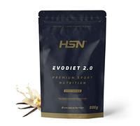 Batido de Proteínas Evodiet 2.0 de HSN | Sabor Vainilla 500 gr = 17 Tomas por Envase | Whey con Té Verde y L-Carnitina | No-GMO, Vegetariano, Sin Gluten