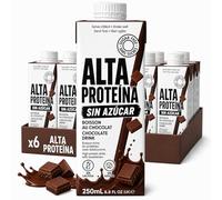Batido Proteina - Batido de Proteínas Chocolate | Sin Lactosa y Sin Gluten | Alto en Proteínas | Bajo en Calorías y Sin Azúcar Añadido | Listo para Beber Saciante | Pack 6 x 250ml