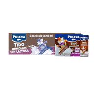Batido Puleva de Cacao Sin Lactosa Slim - 5 packs de 6 x 200ml