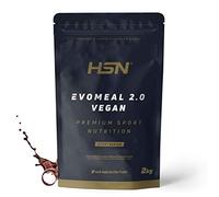 Batido Sustitutivo de Comida Vegano Evomeal 2.0 de HSN | Vegan Meal Replacement | Proteína Completa de Arroz y Guisante + Carbohidratos Complejos + Vitaminas + Minerales + CLA | Chocolate | 2 Kg