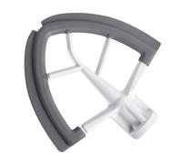 Batidor con borde flexible - raspador de cuenco con batidor plano, pala de repuesto plana para batidor | Accesorio mezclador raspador de cuenco con bordes de silicona para robot