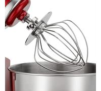 Batidor de acero inoxidable apto para lavavajillas para robot de cocina KitchenAid con cabezal inclinable 5KSM5THWWSS