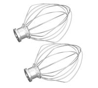 Batidor de Alambre de Acero Inoxidable de 2 Piezas for kitchenaid K45WW, batidor de Masa for harina, repostería, Huevos y Crema