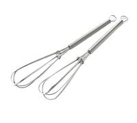 Batidor de alambre globo acero inoxidable 3 uds, batidor Manual for huevos, mezclador for hornear, utensilio for, crema leche, mantequilla, 180x25mm for herramientas cocina for Para Cocina