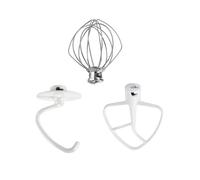 Batidor De Alambre K45WW, Gancho For Masa K45DH, Paleta De Repuesto Con Cuchilla Plana Revestida K45B, Compatible Con Accesorios De Batidora De Pedestal Con Cabezal Inclinable KitchenAid.