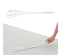 Batidor de alfombras - Plumero de mano con mango largo,Raqueta de eliminación de polvo Flexible de 2 lados, plumero de mano para ahorro de espacio para ropa, alfombra, edredón, sofá y cortinas