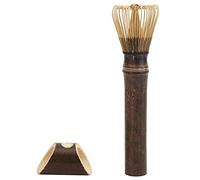 Batidor de bambú natural Matcha Set Chasen Matcha Batidor de té verde Herramienta de cepillo de polvo de mango largo Herramienta de fabricación de té Matcha(2#)