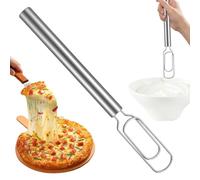 Batidor De Danés - Mezclador Manual De Acero Inoxidable, Batidor Ďe Danés Y Raspador Inicial Đe Ḿasa Madre | Herramienta D́e Varilla D̄e Gancho Agitador Manual Dé 12 Pulgadas | Licuadora Bat