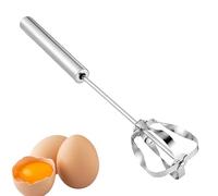 Batidor de empuje de mano, batidores de huevo empuje manual - Agitador de empuje de mano | Batidor de huevos de acero inoxidable semiautomático, batidor giratorio endurecible a mano, espumador de