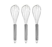 Batidor de huevos acero inoxidable, 3 uds., batidor Manual for, utensilio cocina for hornear, crema y mantequilla para Mezclar(15.8cm)
