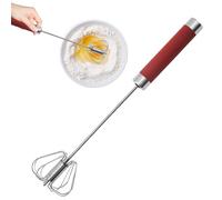 batidor de huevos - Batidor agitador de acero inoxidable batidor semiautomático de empuje manual,Batidor de huevos de leche de mano de empuje multifuncional para mezclar batir y revolv
