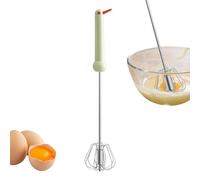 Batidor de huevos, batidor de acero inoxidable, batidor semiautomático, para batir, agitar, mezclar, hornear, hornear, alimentos, cocina