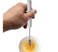 Batidor de Huevos,Batidor Semi Automático de Acero Inoxidable | Manual Antioxidante para Leche Batir Mezclar Montar para Cocina Hornear Café Leche