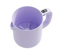 Batidor de huevos | Batidor y filtro 2 en 1, cuenco para lavar arroz de 1L, fácil de limpiar, agitador automático para cocinar arroz con leche líquida